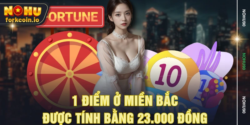 1 điểm ở miền bắc được tính bằng 23.000 đồng