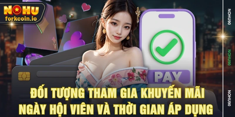 Đối tượng tham gia khuyến mãi ngày hội viên và thời gian áp dụng 