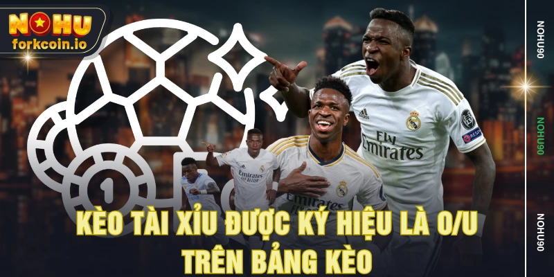 Kèo tài xỉu được ký hiệu là O/U trên bảng kèo